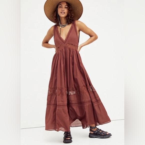 Free People Dresses & Skirts - Free people Carla lace maxi dress